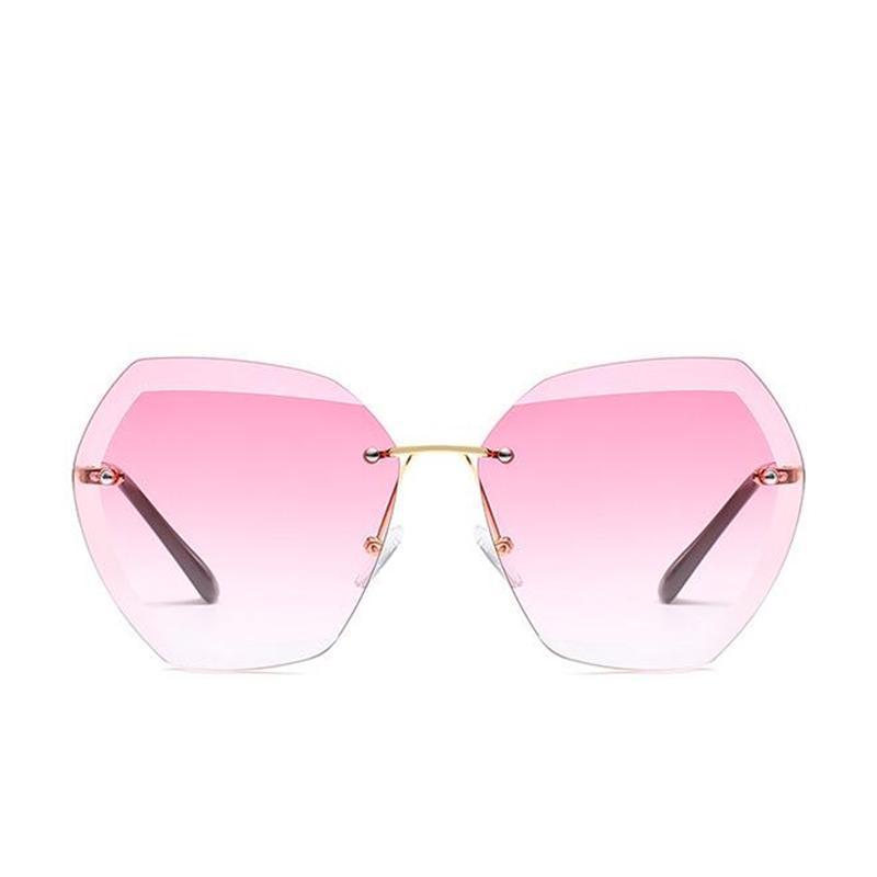 loomrack Retro Rimless Dimensional Sunglasses Sunglasses