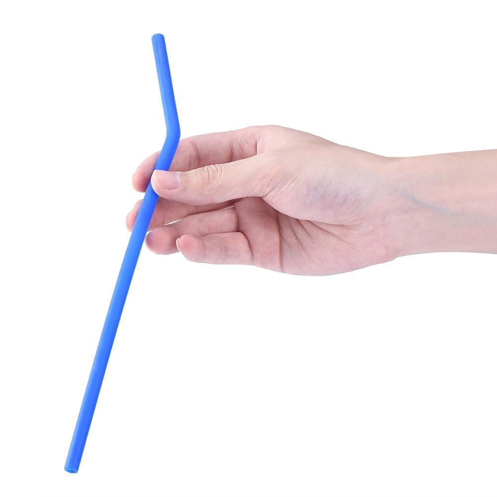 loomrack Reusable Silicone Drinking Straws - BPA Free Non-Rubber Drinking Straws