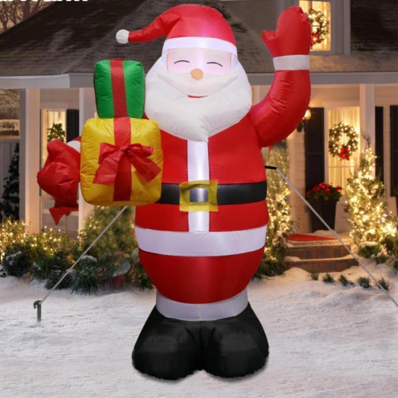 loomrack Santa Inflatable Lawn Decoration Christmas Accessories