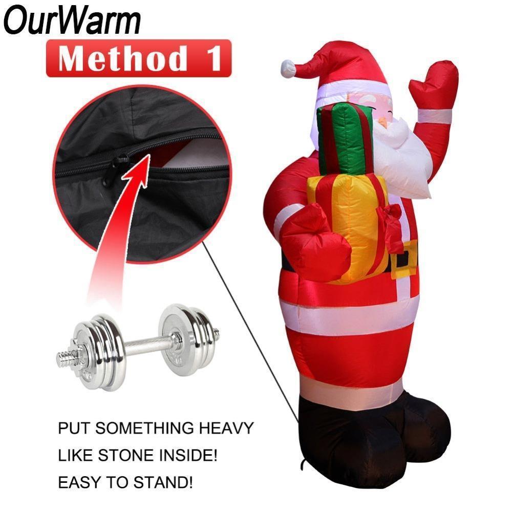 loomrack Santa Inflatable Lawn Decoration Christmas Accessories