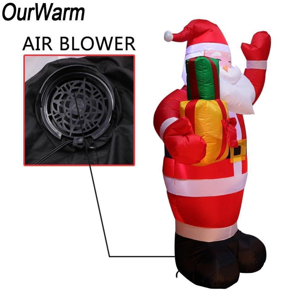 loomrack Santa Inflatable Lawn Decoration Christmas Accessories