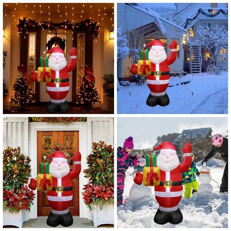 loomrack Santa Inflatable Lawn Decoration Christmas Accessories
