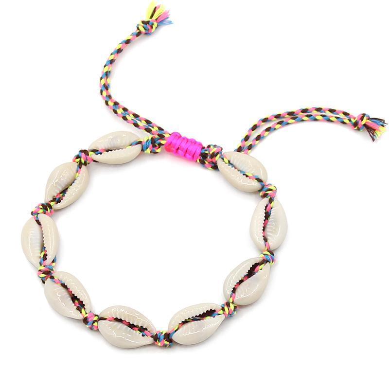 loomrack Seashell Rope Ankle Bracelet Ankle Bracelets Multi