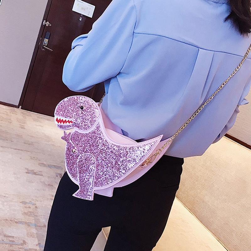 Sequin Dinosaur Bag