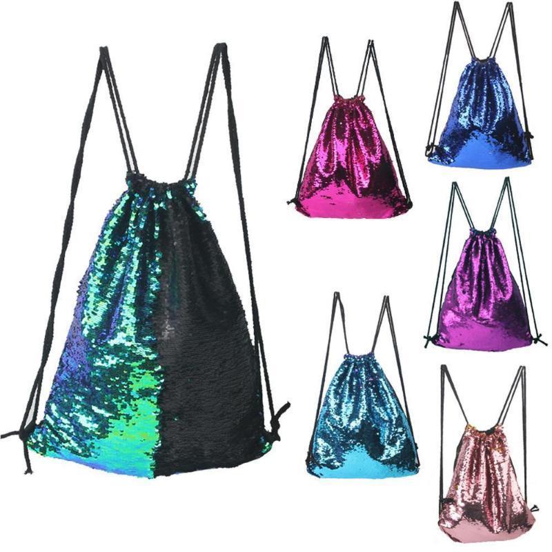 loomrack Sequin Drawstring Bag Backpacks