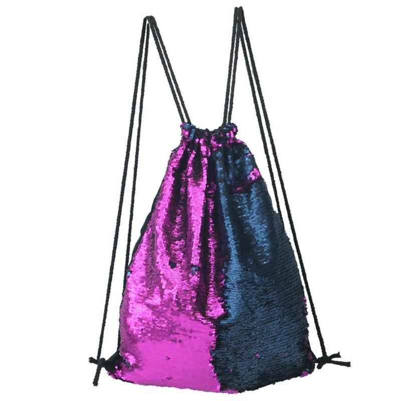 loomrack Sequin Drawstring Bag Backpacks A