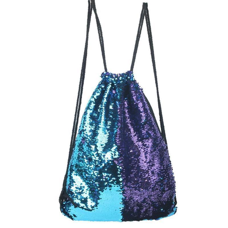 loomrack Sequin Drawstring Bag Backpacks B