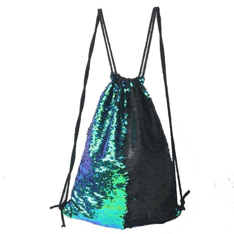 Sequin Drawstring Bag