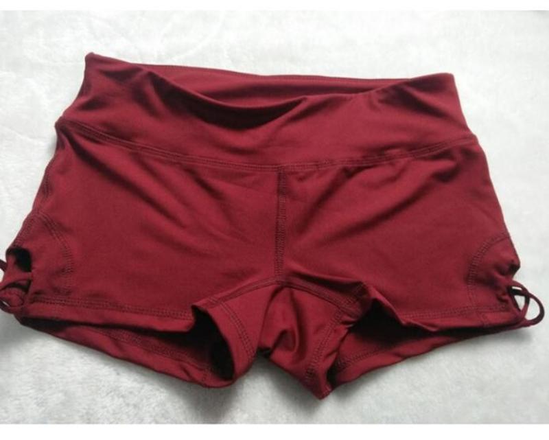 loomrack Side Cross Fitted Running Short Yoga Shorts red / S