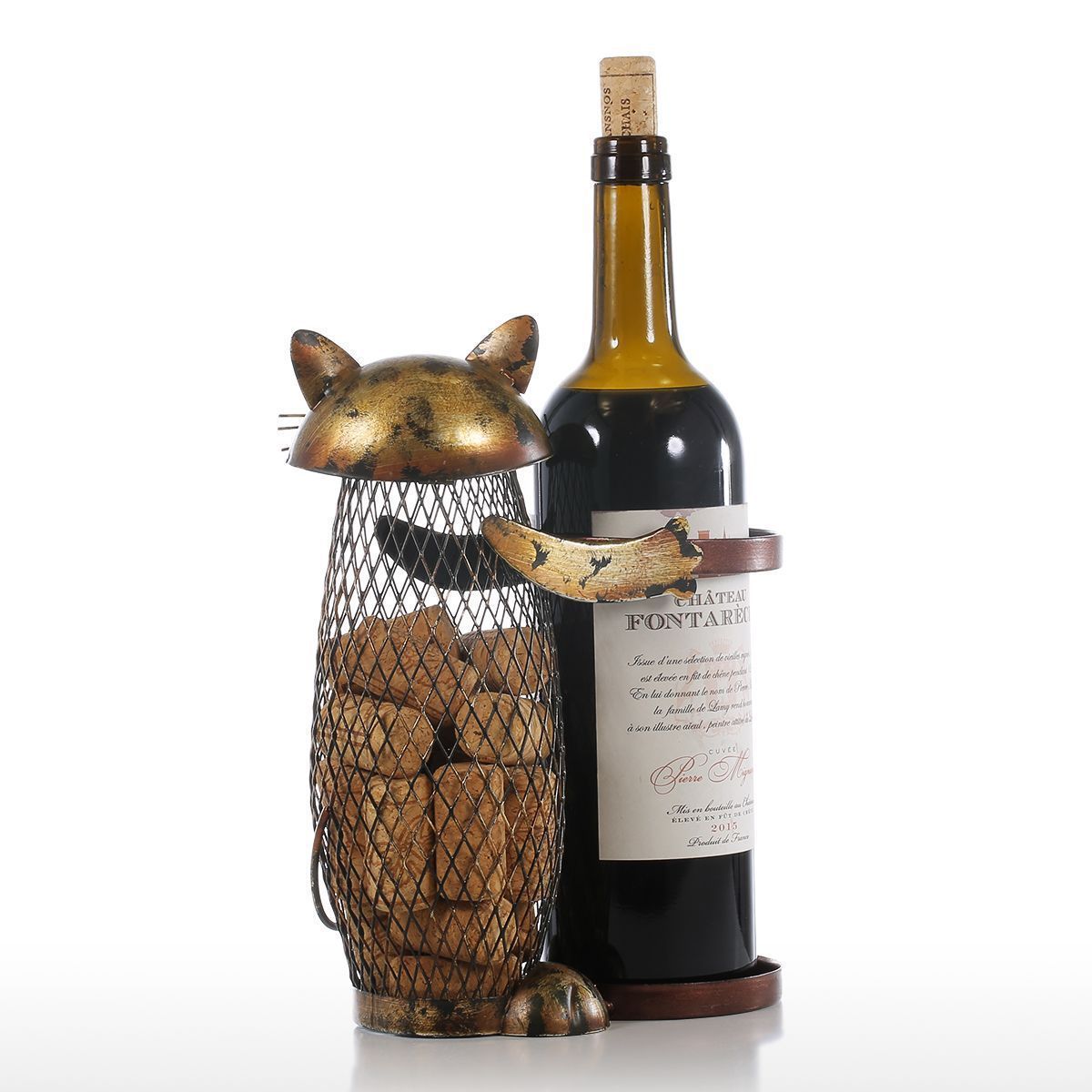 loomrack Silly Cat Wine Holder Wine Racks