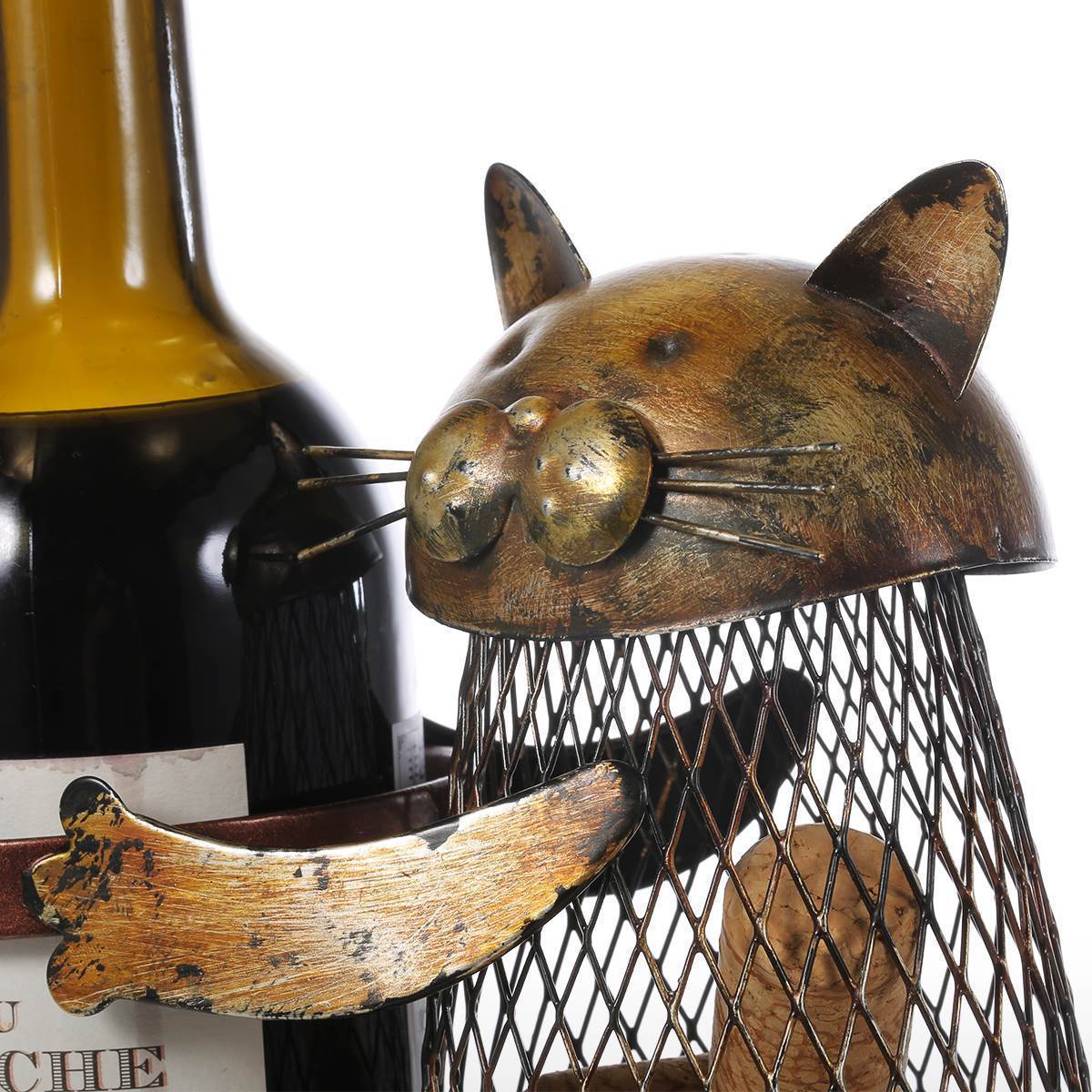 loomrack Silly Cat Wine Holder Wine Racks