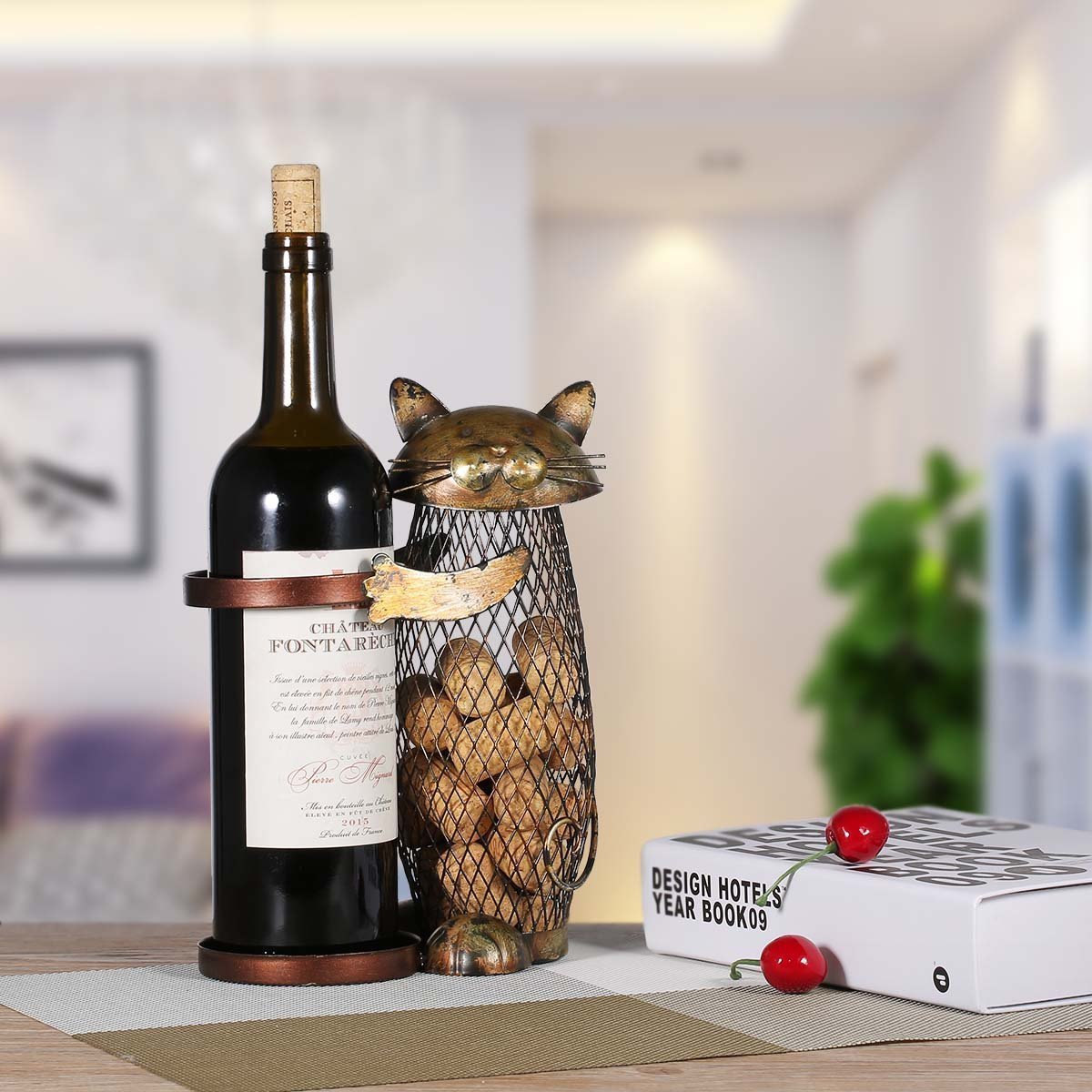 loomrack Silly Cat Wine Holder Wine Racks