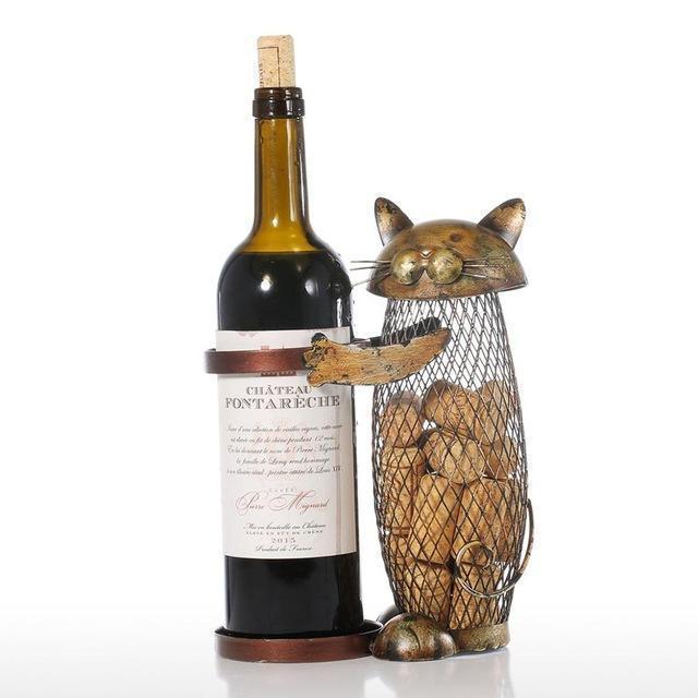 loomrack Silly Cat Wine Holder Wine Racks