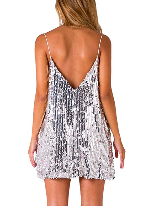 loomrack Silver Sequin Mini Party Dress Girl's Dresses