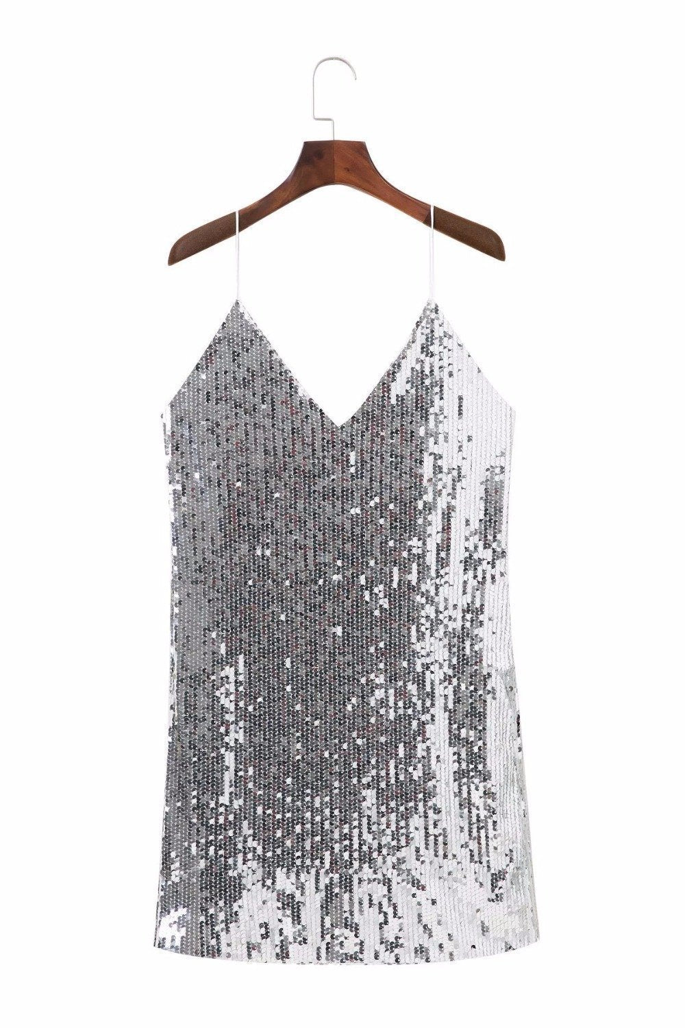 loomrack Silver Sequin Mini Party Dress Girl's Dresses