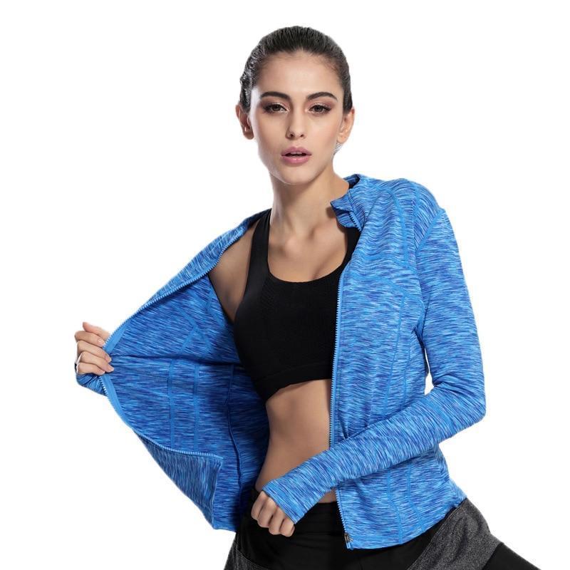 loomrack Slim Fit Quick Dry Zipper Running Yoga Jacket Sports Jackets