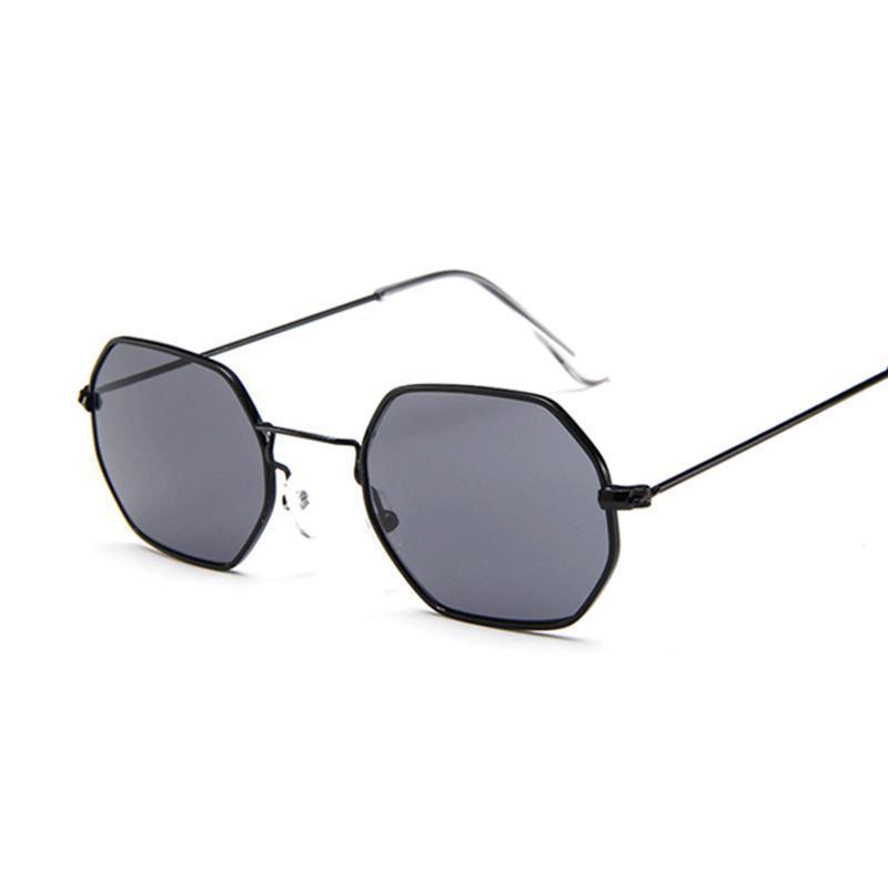 loomrack Small Vintage Metal Hexagon Frame Sunglasses Sunglasses