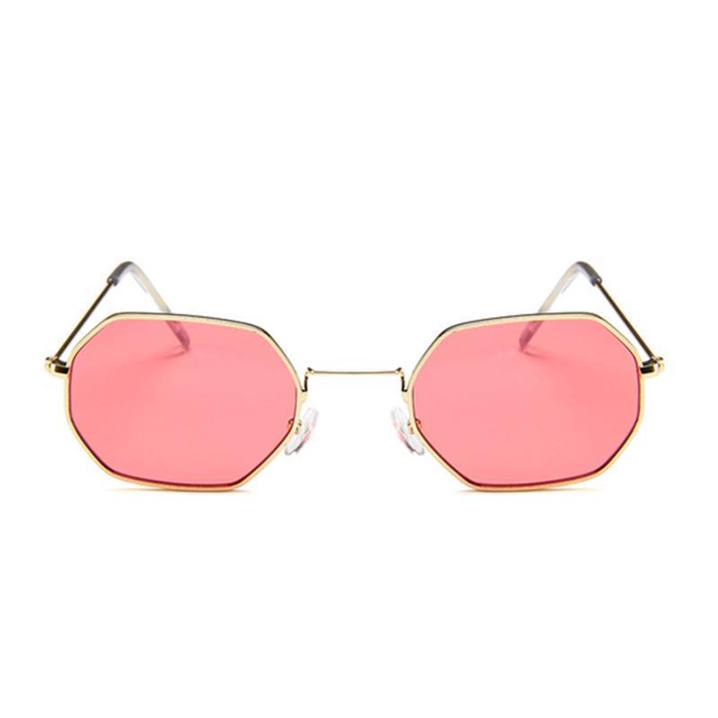 loomrack Small Vintage Metal Hexagon Frame Sunglasses Sunglasses