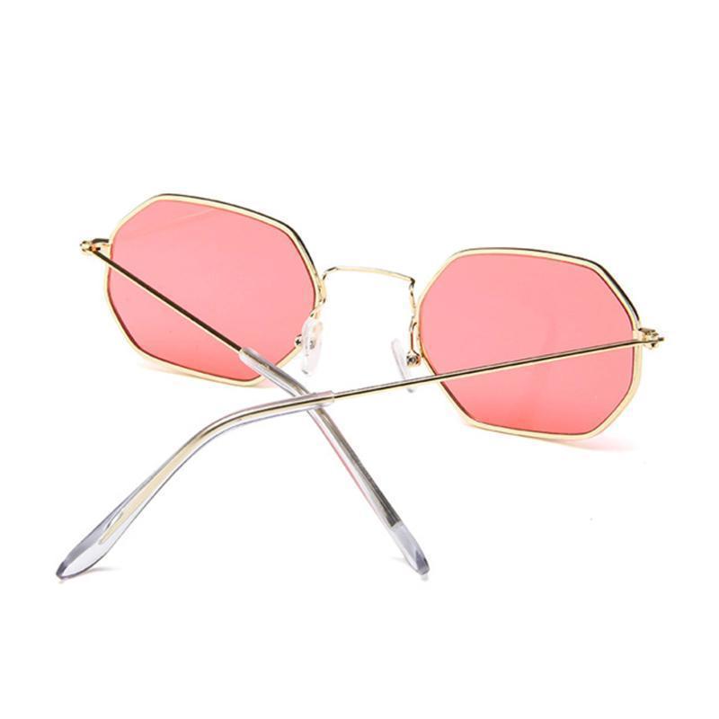 loomrack Small Vintage Metal Hexagon Frame Sunglasses Sunglasses