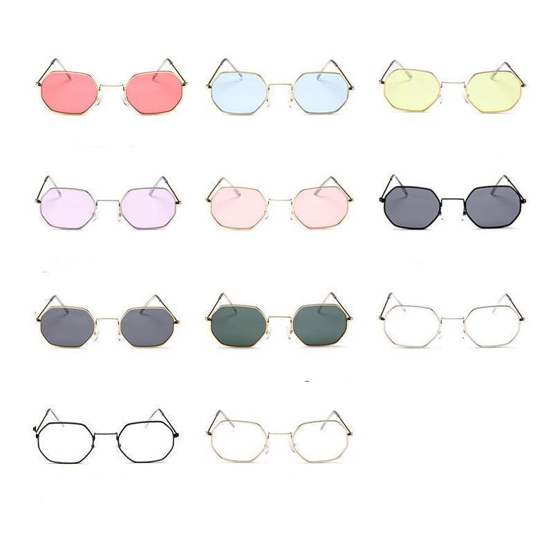 loomrack Small Vintage Metal Hexagon Frame Sunglasses Sunglasses