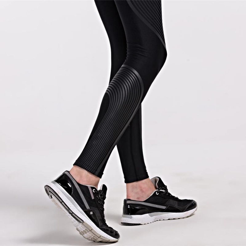 loomrack Spiral Reflective Compression Leggings Running Tights