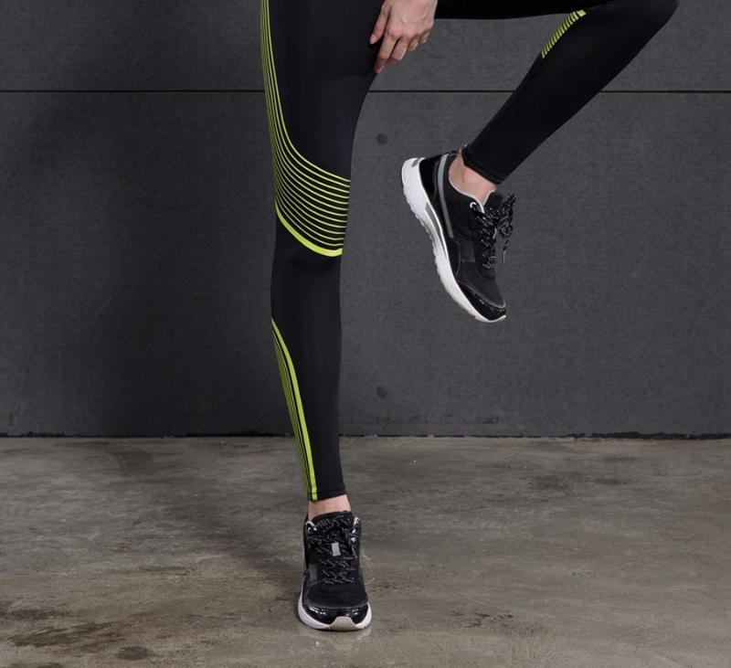 loomrack Spiral Reflective Compression Leggings Running Tights