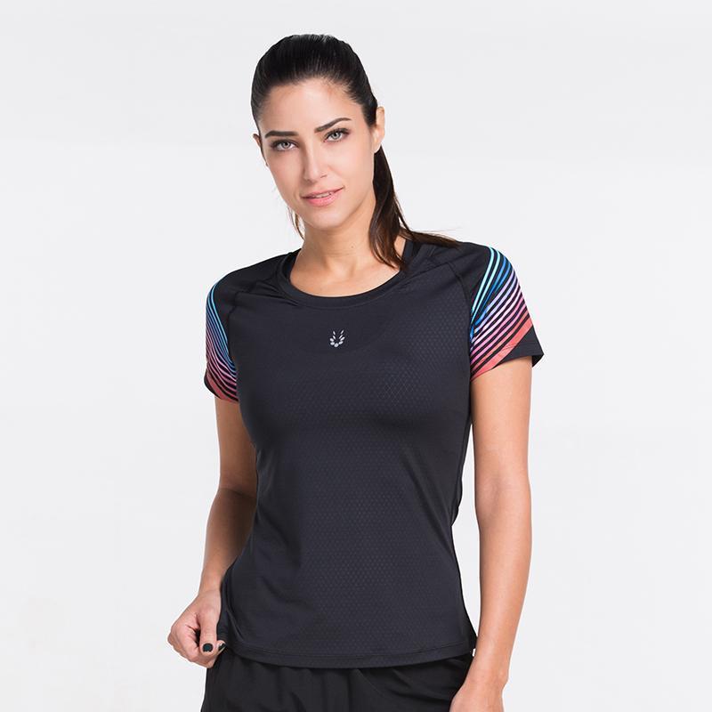 loomrack Spiral Reflective Short Sleeve Compression Top T-Shirts