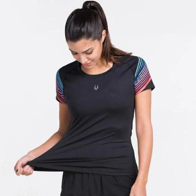 loomrack Spiral Reflective Short Sleeve Compression Top T-Shirts