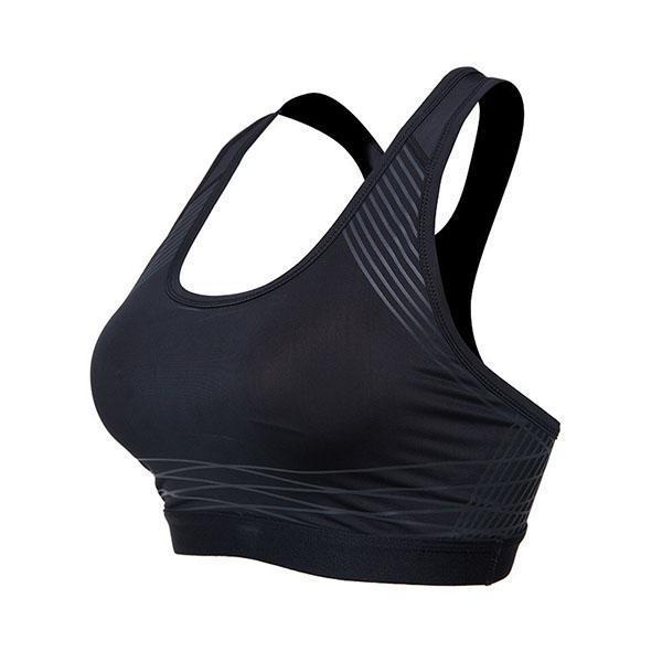 loomrack Spiral Reflective Sports Bra Sports Bras Black / XL