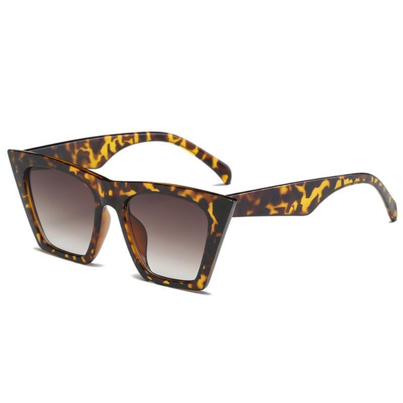 loomrack Squared Cat Eye Frames Sunglasses Leopard-Brown