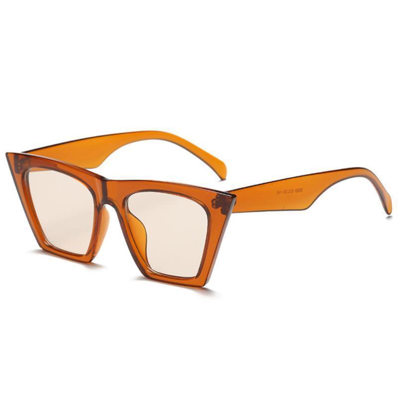 loomrack Squared Cat Eye Frames Sunglasses Orange