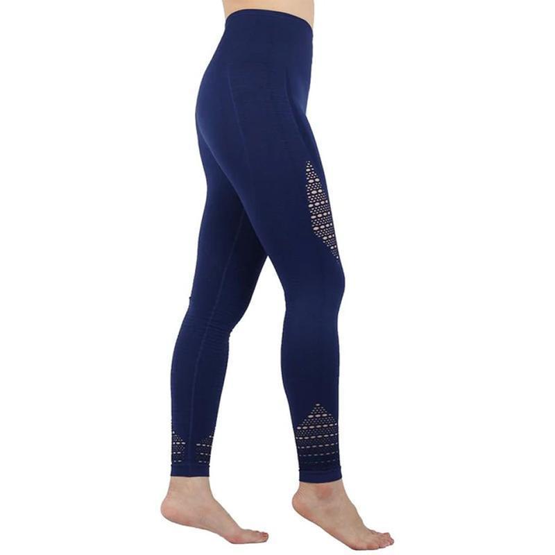 loomrack Squat Proof High Waist Compression Leggings Leggings Blue / S