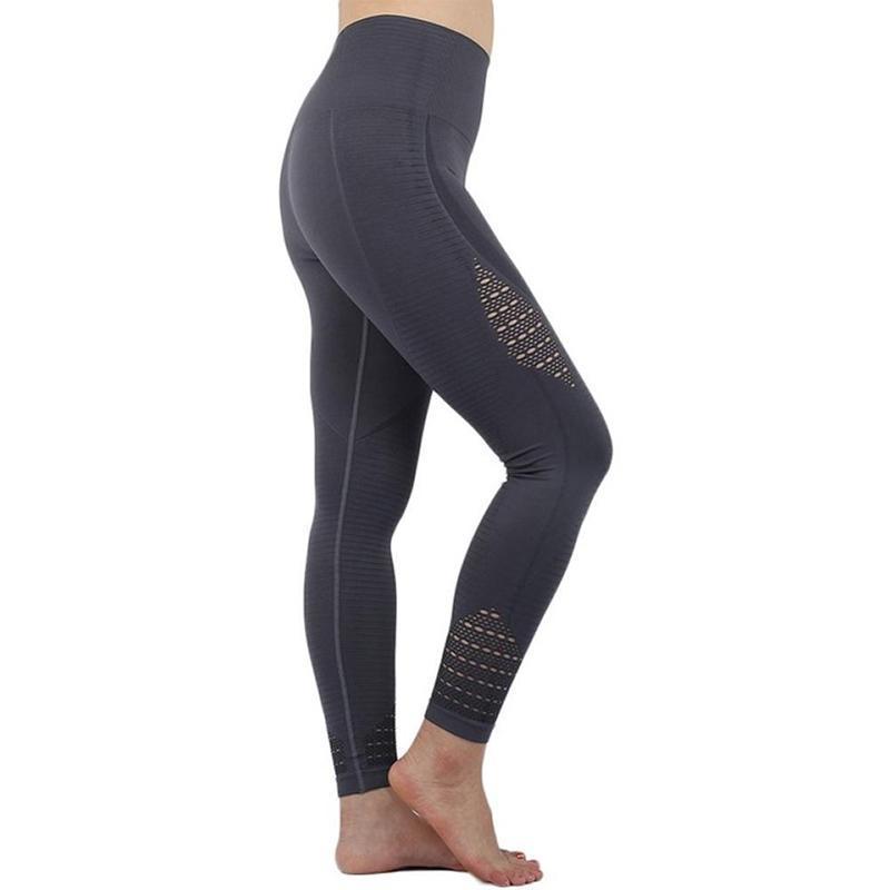 loomrack Squat Proof High Waist Compression Leggings Leggings Gray / S