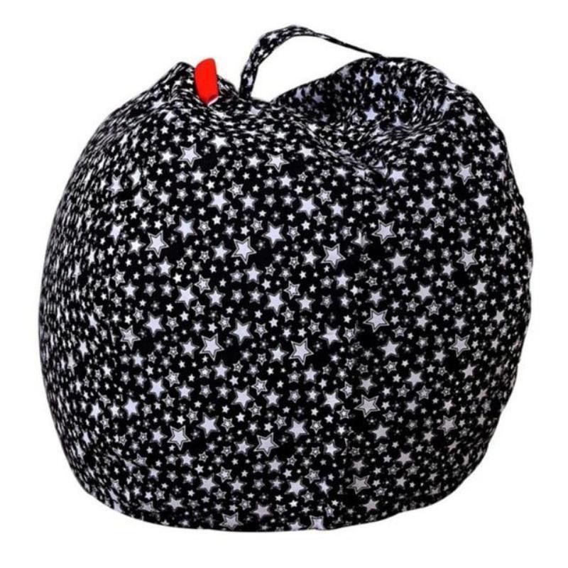 loomrack Stuffed Animal Toy Storage Bean Bag Baby Accessories Diameter  140CM / Black Star / United States