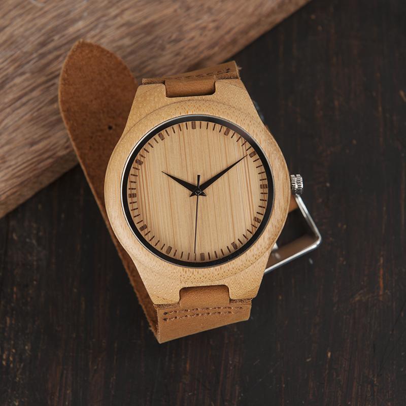 loomrack Sub-Saharan Bamboo Wristwatch Quartz Watches