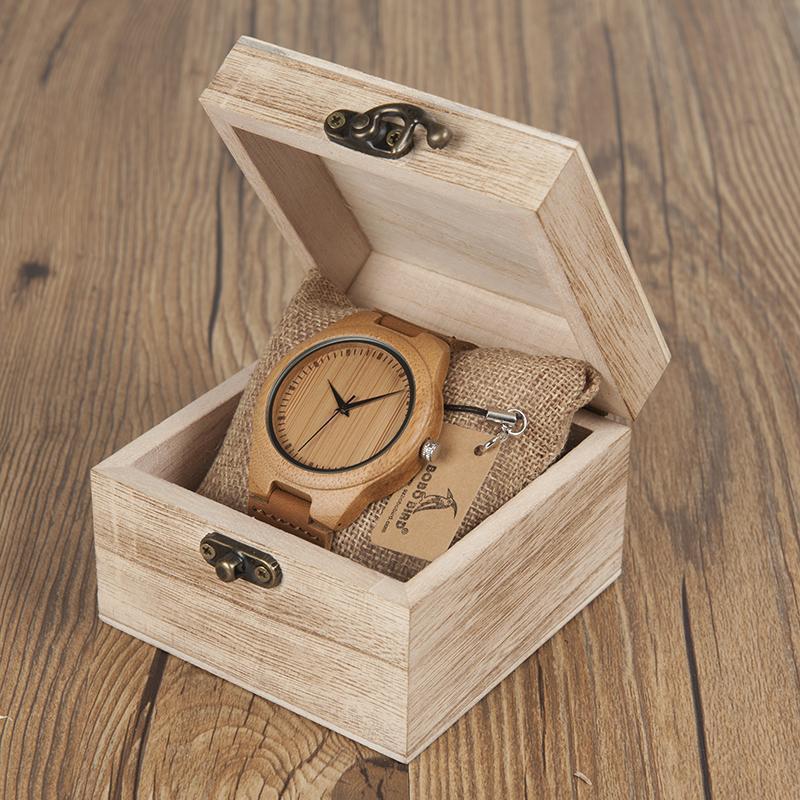 loomrack Sub-Saharan Bamboo Wristwatch Quartz Watches