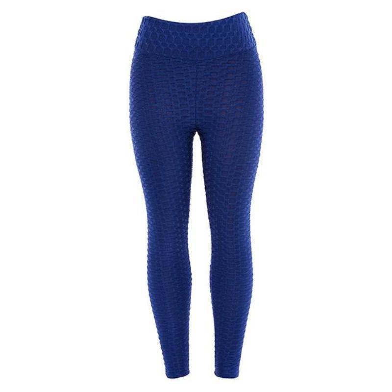 loomrack Super High Waist Textured Leggings Leggings Blue / S