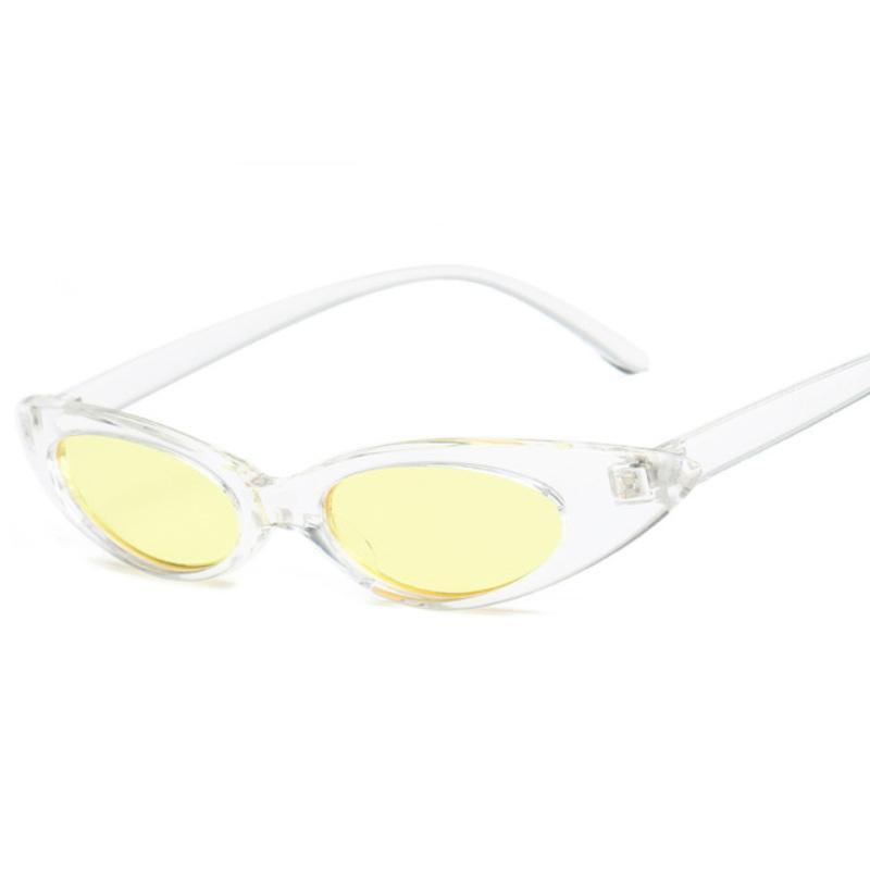 loomrack Swim Shady Small Frame Sunglasses Sunglasses White-Yellow