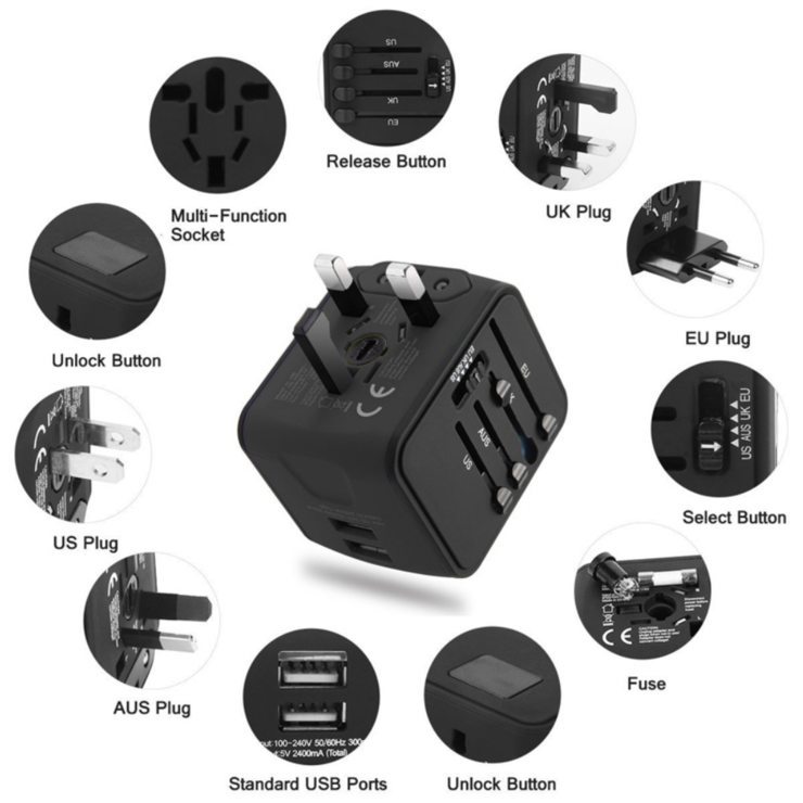 loomrack The Best Universal Travel Adapter for International jet-setters Travel Accessories