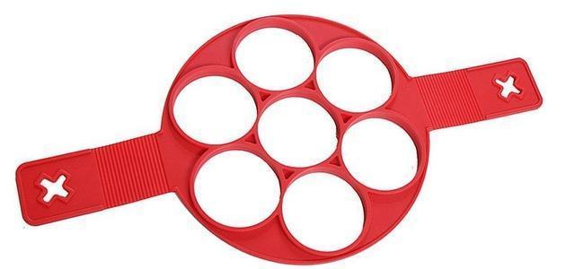 loomrack The Perfect Egg/Mini Pancake Maker Red