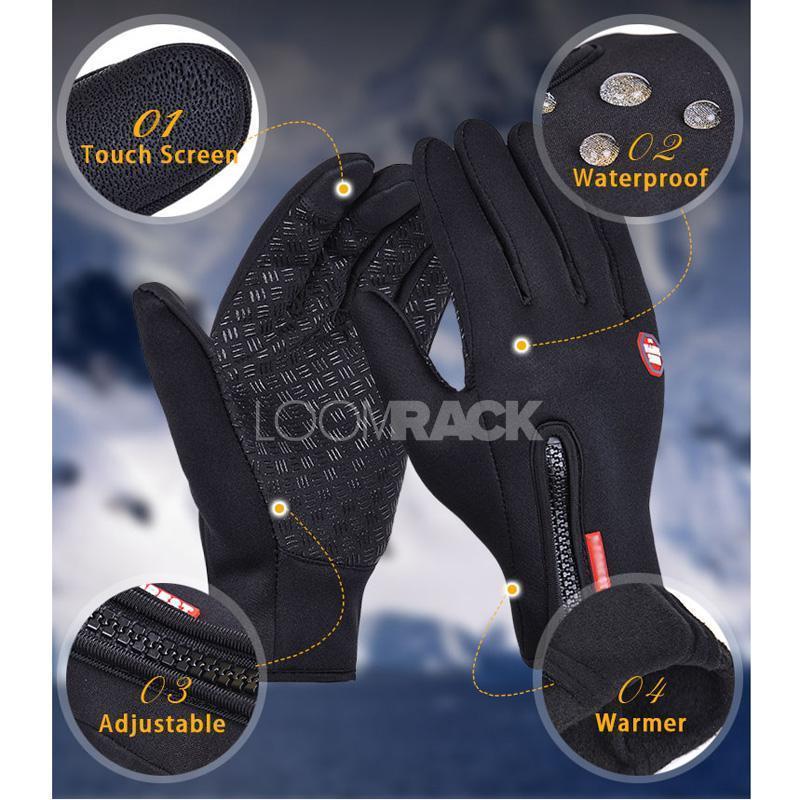 loomrack Thermala™ Premium Thermal Windproof Gloves (Unisex) Sports Gloves