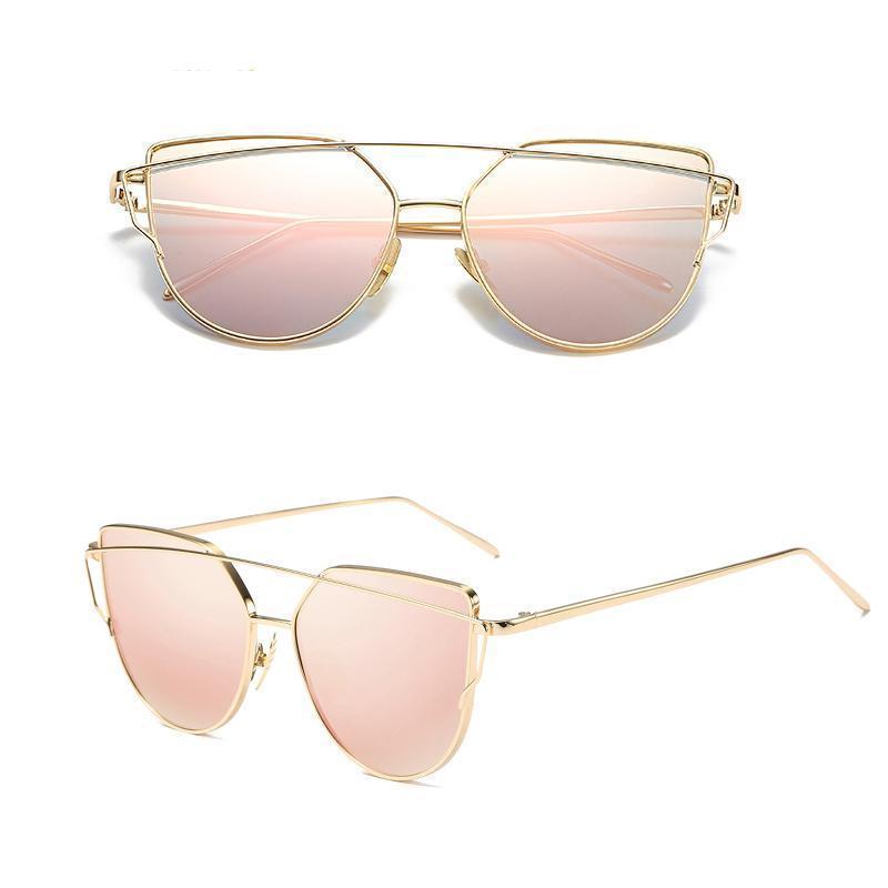 loomrack Thin Metal Frame Cat Eye Sunglasses Sunglasses