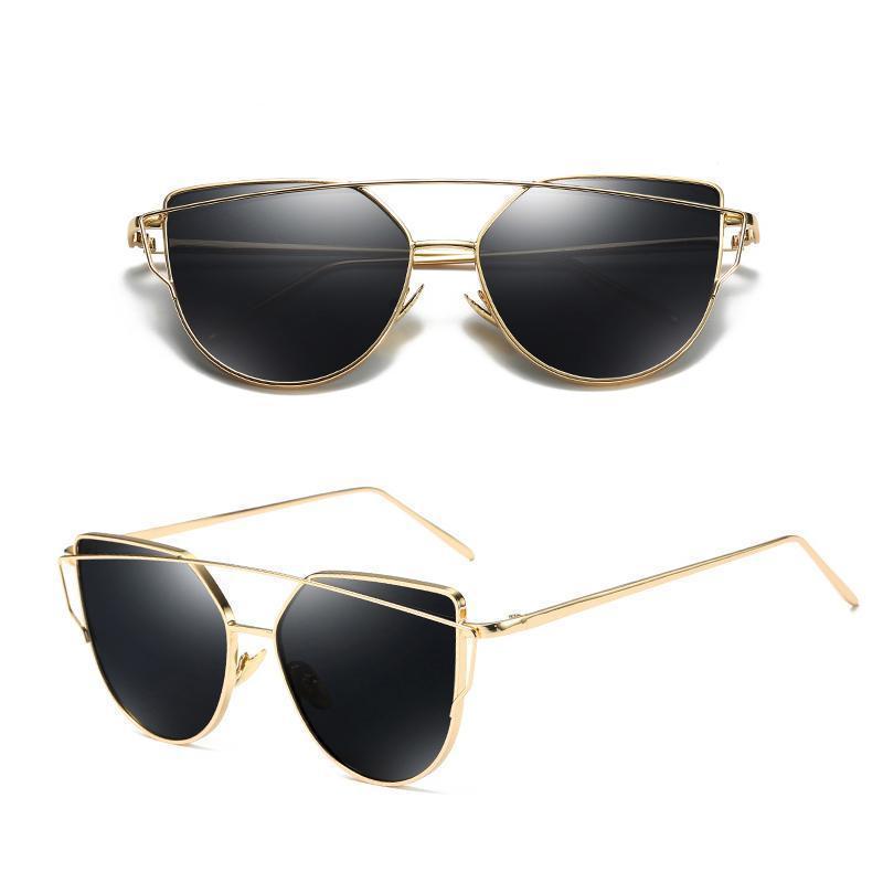 loomrack Thin Metal Frame Cat Eye Sunglasses Sunglasses