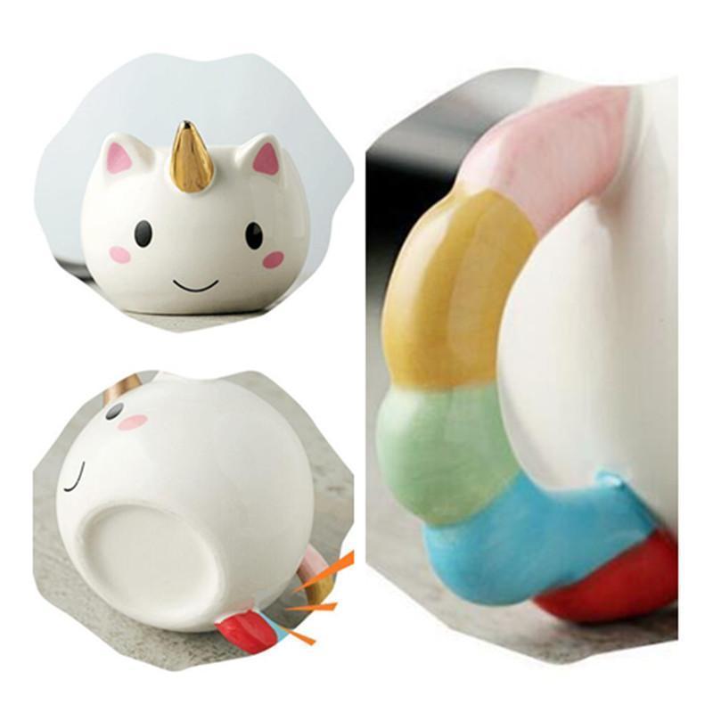 loomrack Unicorn Cartoon Rainbow Mug Mugs