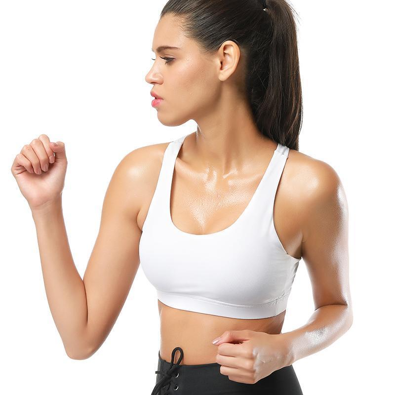 loomrack V-shape Mesh Crop Workout Top Sports Bras