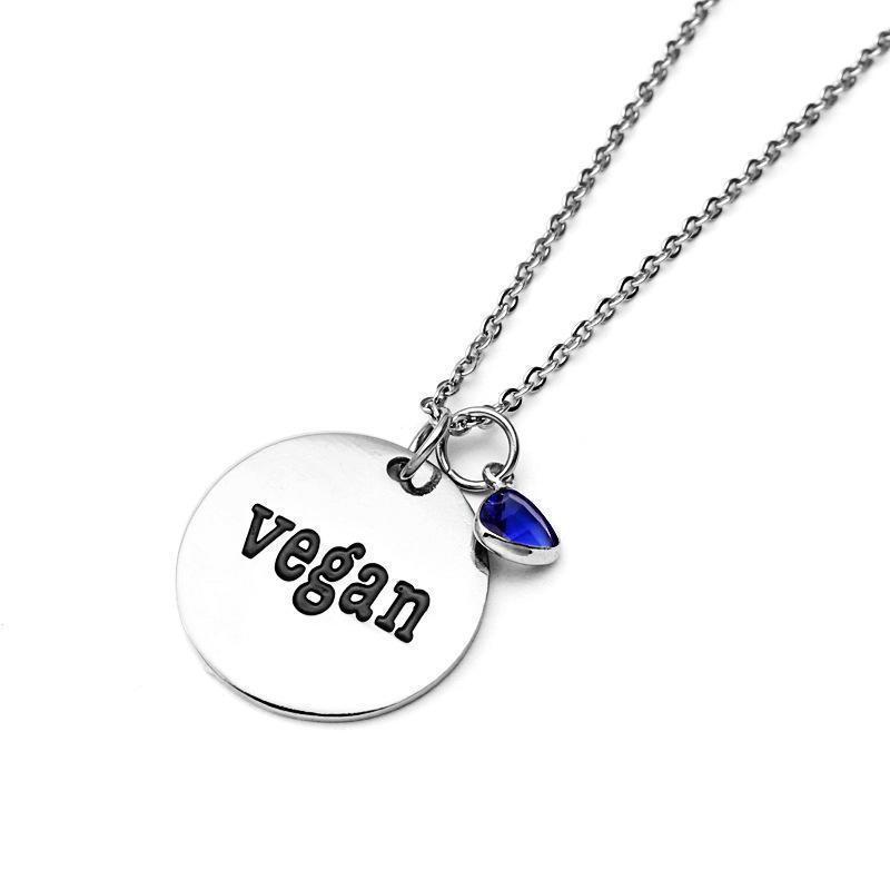 loomrack Vegan Necklace Pendant Necklaces Style 2 Blue