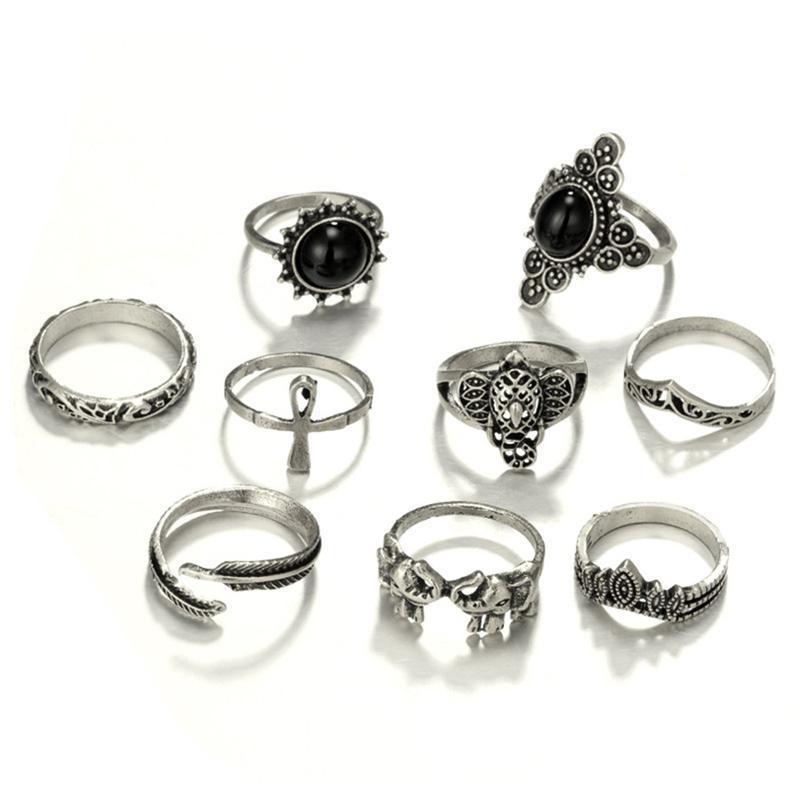 loomrack Vintage Bohemian Ring Sets Rings