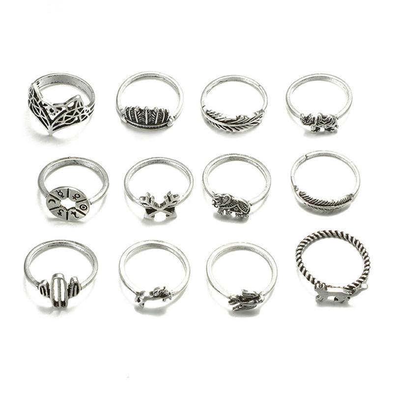 loomrack Vintage Bohemian Ring Sets Rings