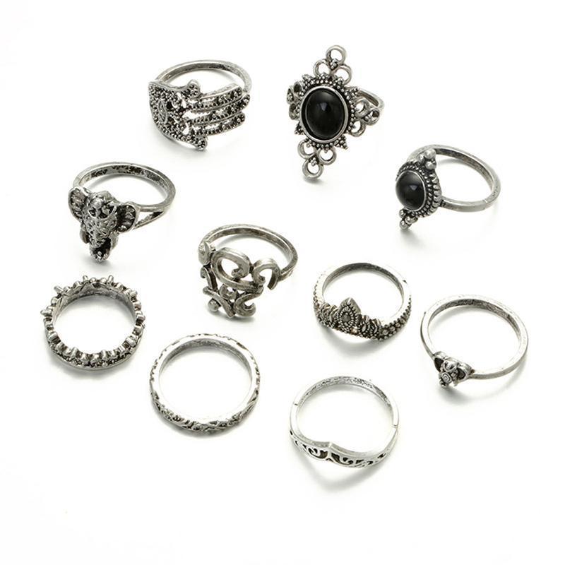 loomrack Vintage Bohemian Ring Sets Rings