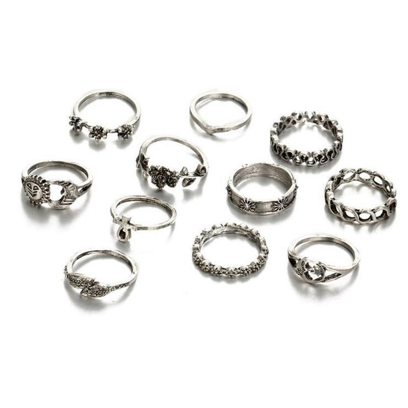 loomrack Vintage Bohemian Ring Sets Rings